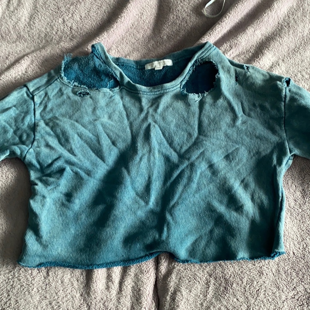 2/$20 Don’t Ask Why Distressed Top